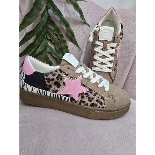 ZAPATILLAS PRINT FINDLAY ESTRELLA ROSA [1]
