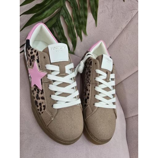 ZAPATILLAS PRINT FINDLAY ESTRELLA ROSA [6]