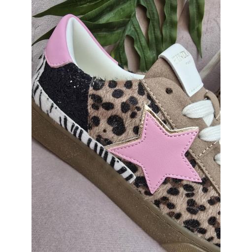 ZAPATILLAS PRINT FINDLAY ESTRELLA ROSA [2]