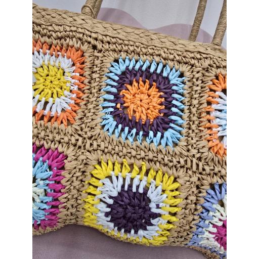Bolso shopper rafia colores  [1]
