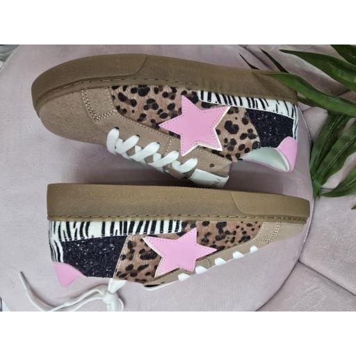 ZAPATILLAS PRINT FINDLAY ESTRELLA ROSA [7]