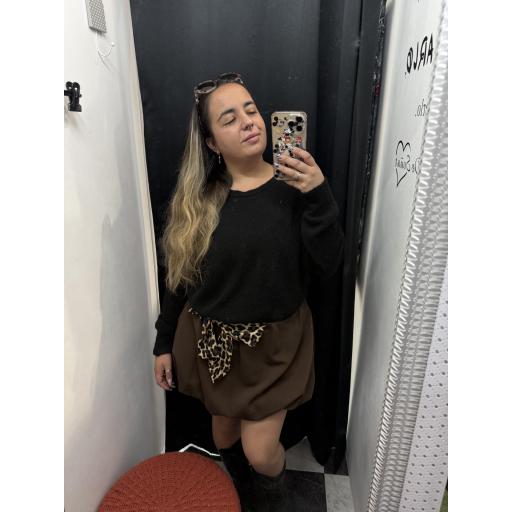 Falda Lazo chocolate  [1]