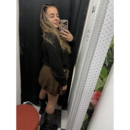 Falda Lazo chocolate  [3]