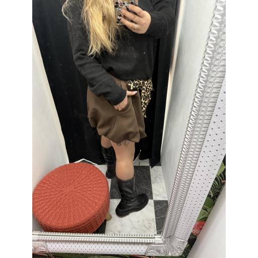 Falda Lazo chocolate  [2]