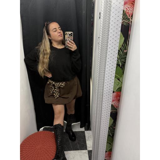 Falda Lazo chocolate  [5]