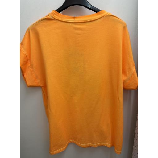 Camiseta perro salchicha naranja flúor  [6]