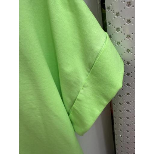 Camiseta perro salchicha verde flúor  [4]