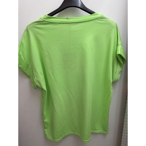 Camiseta perro salchicha verde flúor  [5]