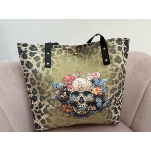 Bolso calavera animal print 