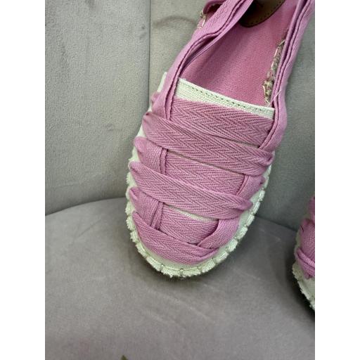 Esparteñas cordones rosas  [3]