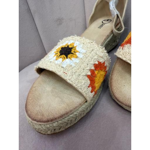 Sandalias cuñas croché  [3]
