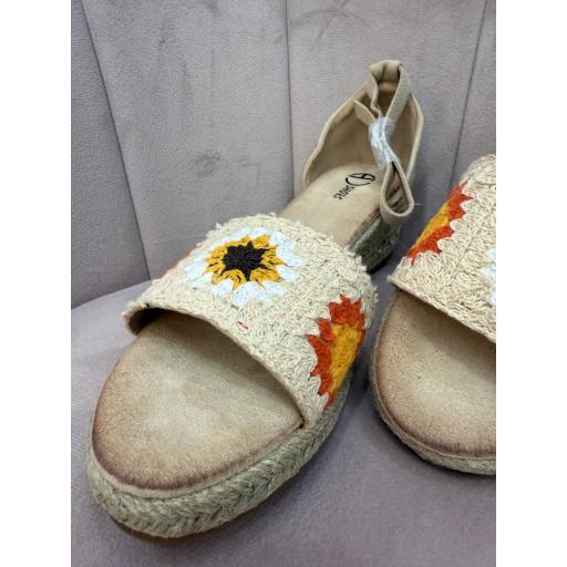 Sandalias cuñas croché  [4]
