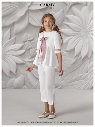 CONJUNTO COMUNIÓN  PANTALÓN NIÑA