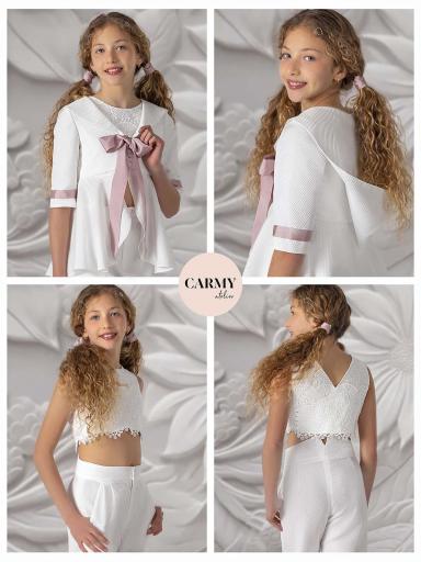 CONJUNTO COMUNIÓN  PANTALÓN NIÑA [1]