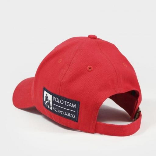 Gorra valecuatro roja y azul marino [2]