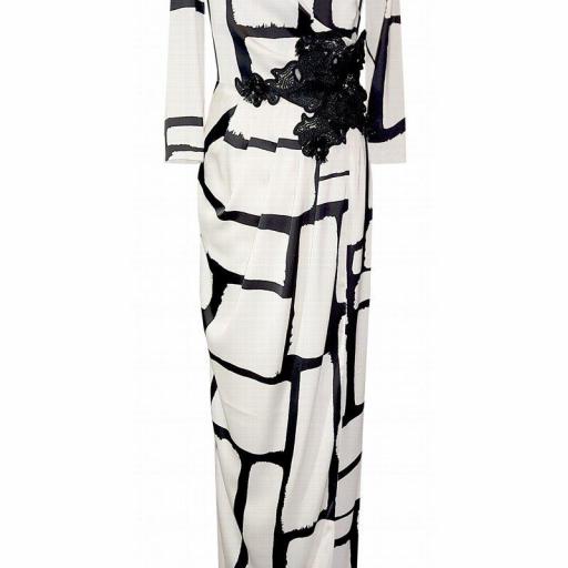 Vestido Carla Ruiz  ESTAMPADO APLICACION. NUEVA COLECCION [1]
