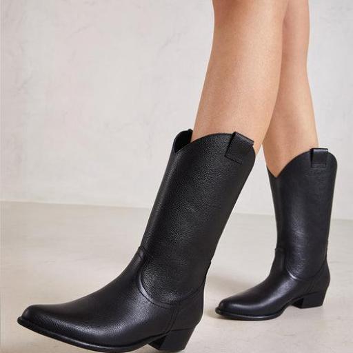 Bota Jandra vintage negro