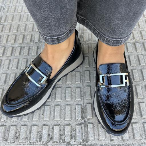 Mocasin Yvette negro [0]