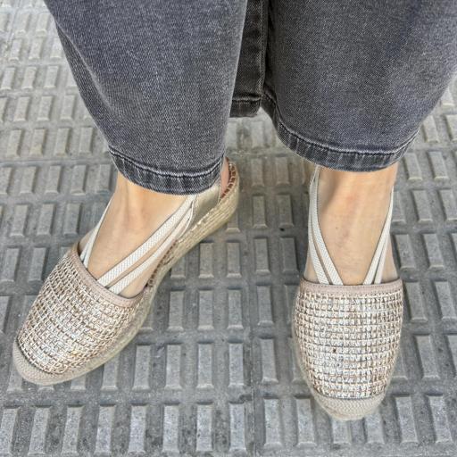 Alpargata Rosalina oro [1]