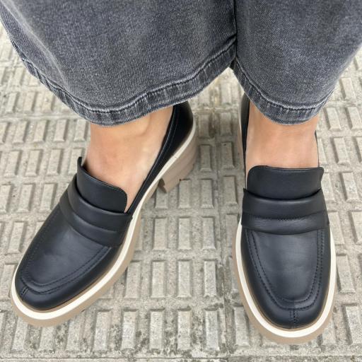 Mocasin Anette negro