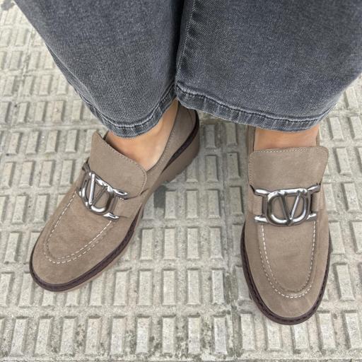 Mocasin Palmy taupe