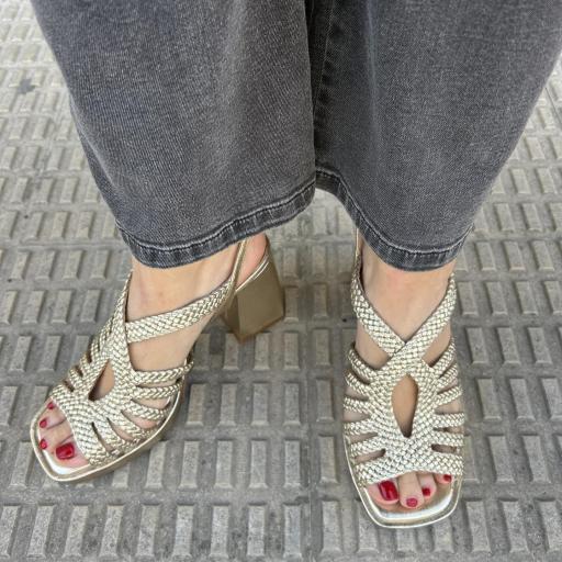 Sandalia Florencia platino [2]