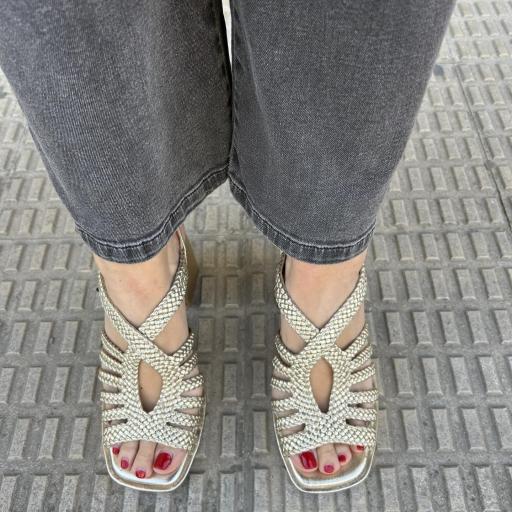 Sandalia Florencia platino [1]