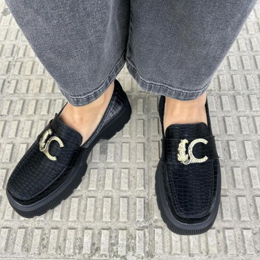 Mocasin Emma negro