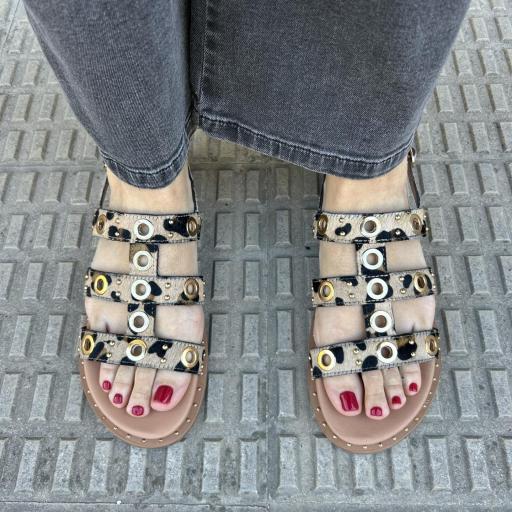 Sandalia Marsila leopardo [2]