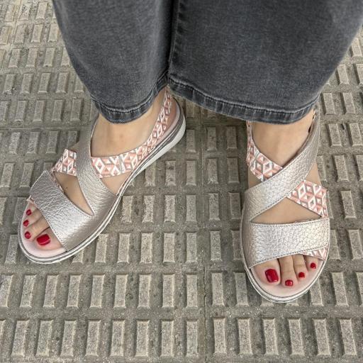 Sandalia Rubik platino [1]