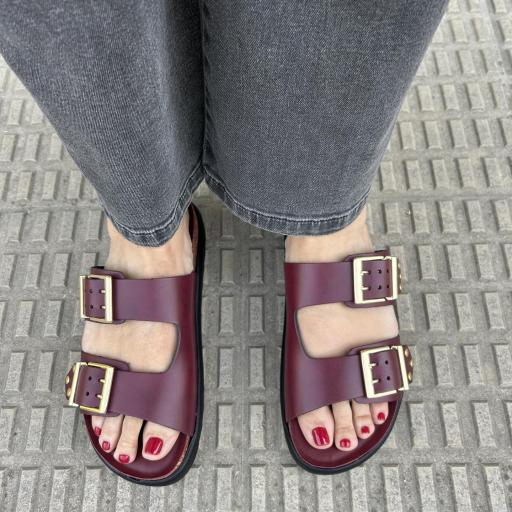 Sandalia Lea burdeos [2]