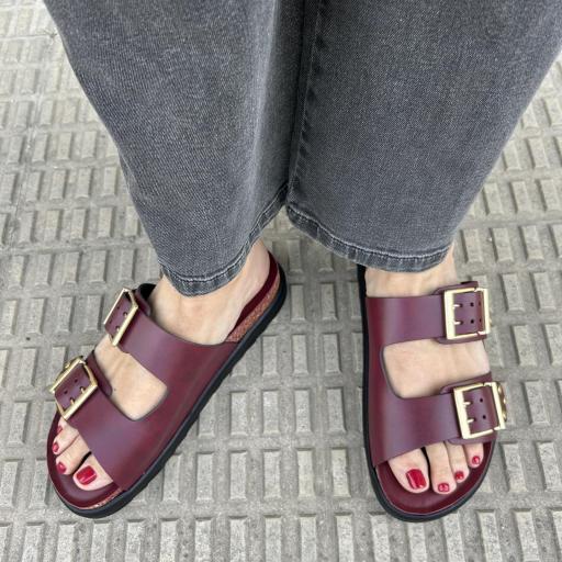 Sandalia Lea burdeos [1]