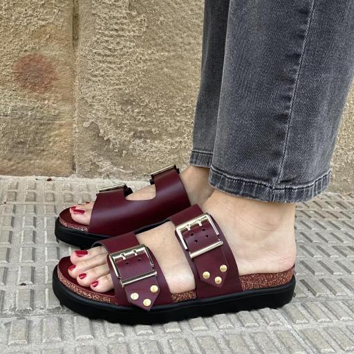 Sandalia Lea burdeos [0]