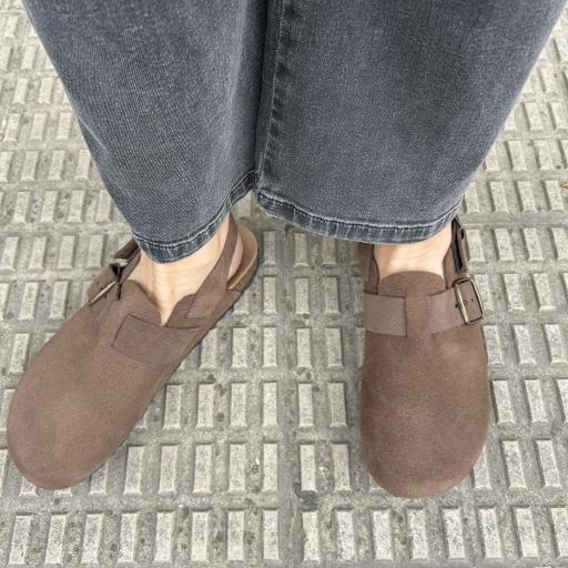 Zueco Bari con talón marron [1]