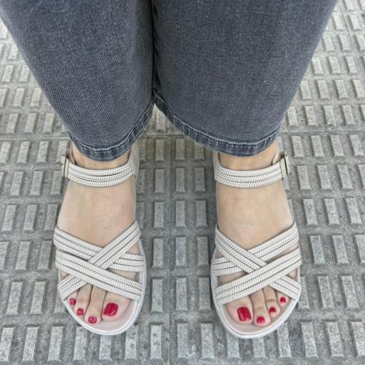 Sandalia beig suela air [2]