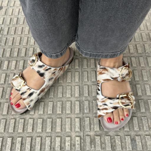 Sandalia Cow estampado [1]