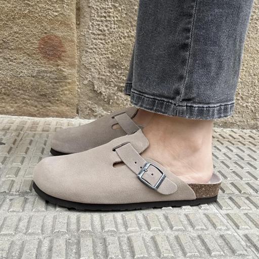 Zueco Riva taupe