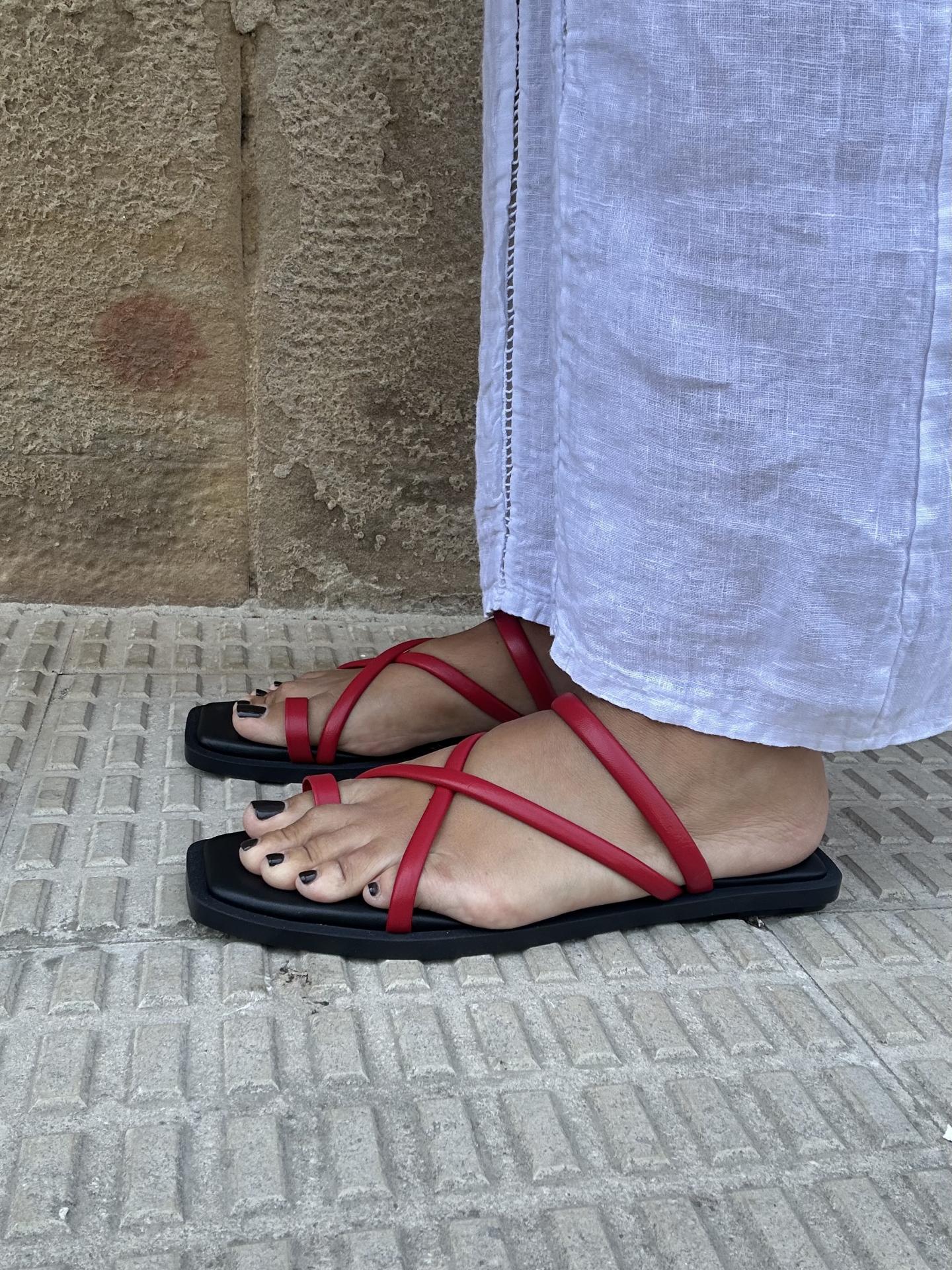Sandalia Marza rojo