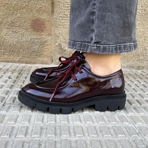 Zapato Penny granate