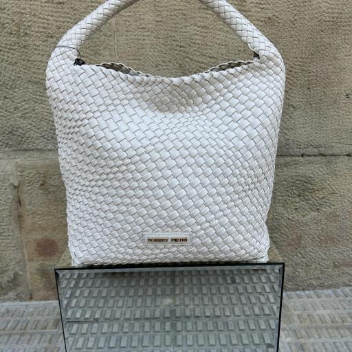 Bolso trenzado crudo