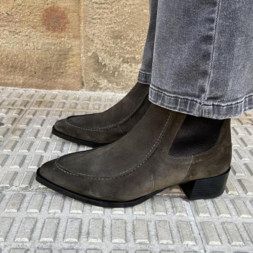 Botín Malena kaki [2]