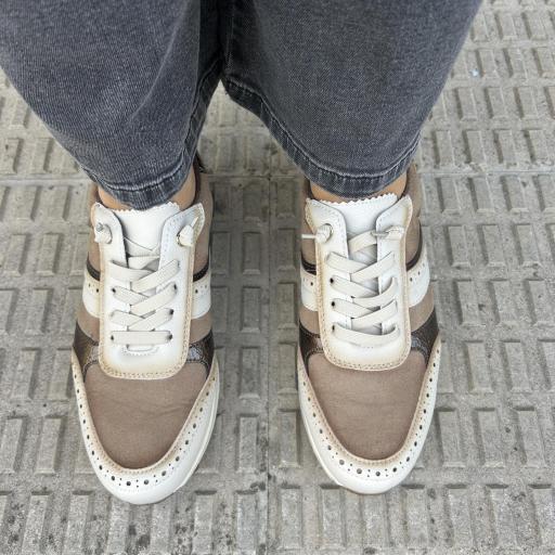 Deportiva Crema tejidos [1]