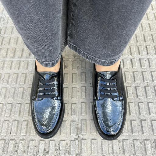 Zapato Negro Gris charol [1]