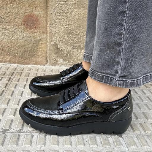 Zapato Negro Gris charol [2]