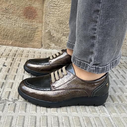 Zapato Taupe Gris charol [2]