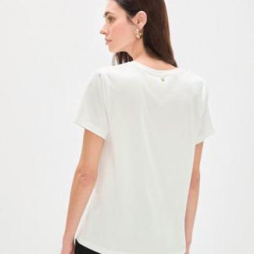 Camiseta blanca rosco con strass [1]