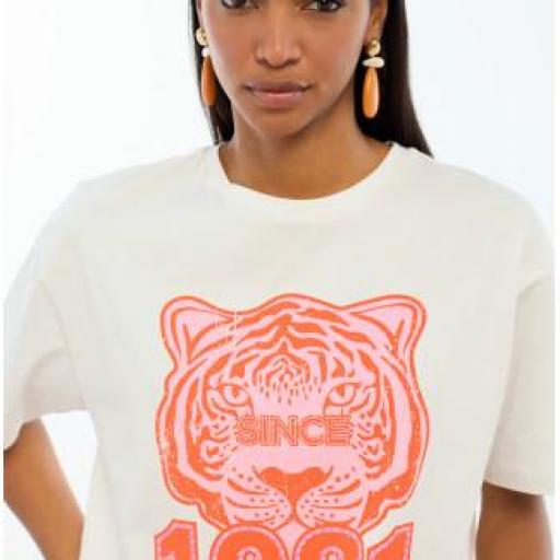 Camiseta blanca tigre 1981
