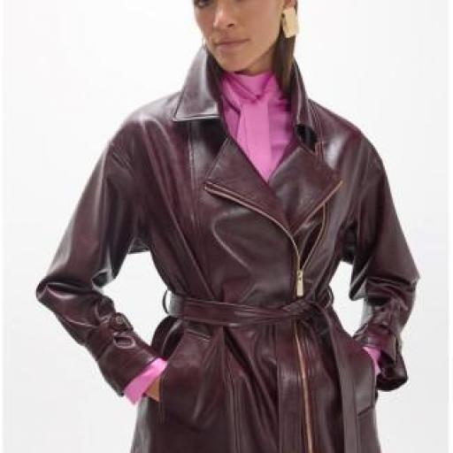 Chaqueta biker burdeos [0]