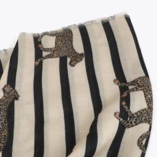 Fular de rayas y leopardo [1]