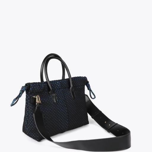 Bandolera tejido rejilla interior azul [2]